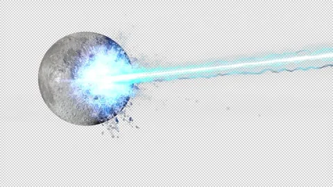 Planet Cracker with Alpha Channel Stock Footage 301522478