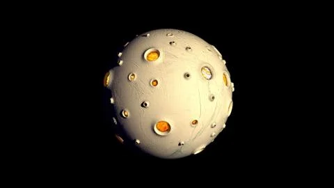 Planet Crater Stock Illustration