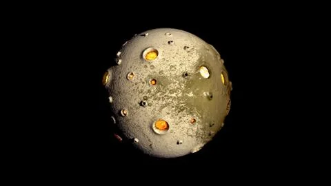 Planet Crater Stock Illustration