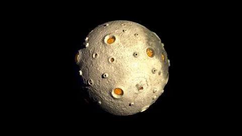 Planet Crater Stock Illustration