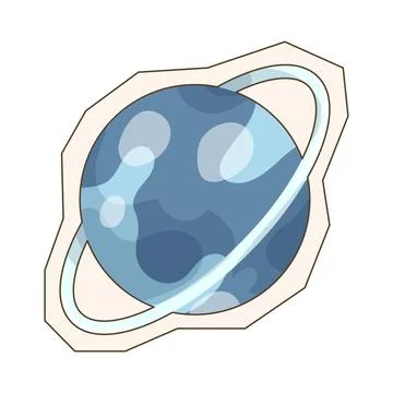 Planet cutout Stock Illustration
