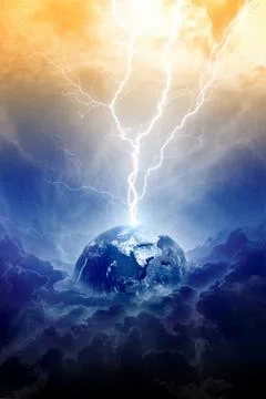 Planet in danger Stock Illustration