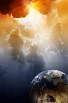 Planet in danger 스톡 일러스트