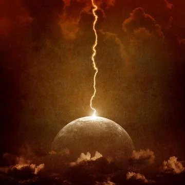 Planet in danger Illustrazione stock