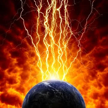 Planet in danger Stock Illustration