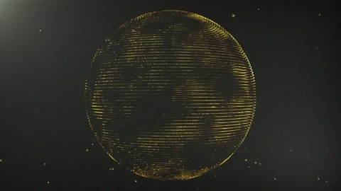 A planet in dark space. Vídeos de archivo 274178418