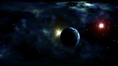 Planet from the Deep Space Vídeo Stock 131078476