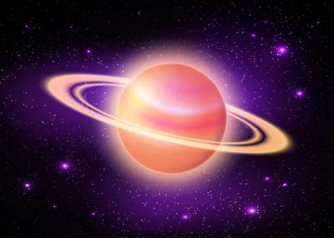 Planet in deep space. Stock Illustration