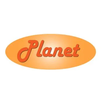 Planet design logo Stock Illustration
