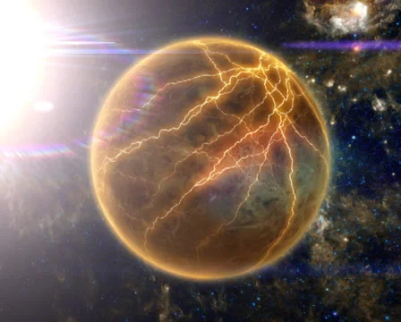 Planet Destroyed by Sun Video stock 33623057