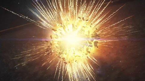 Planet Destruction Stock Footage 129407747