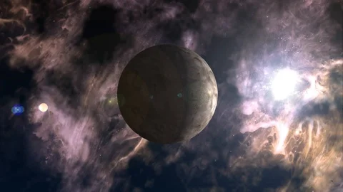 A Planet in a Distant Place of the Universe Stock Footage 111450327