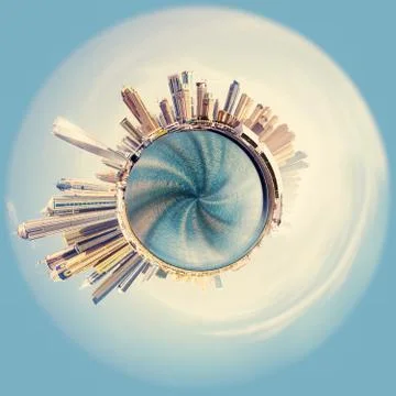 Planet Dubai Stockfoto's