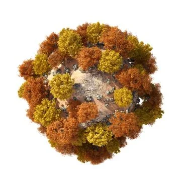 Planet Dune 3D Stock Illustration