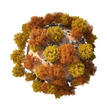 Planet Dune 3D Stock Illustration