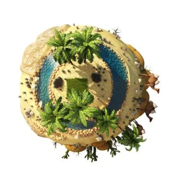 Planet Dune 3D Stock Illustration