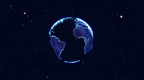 Planet Earth 3D 002 Bleach Bypass Stock Video Pond5