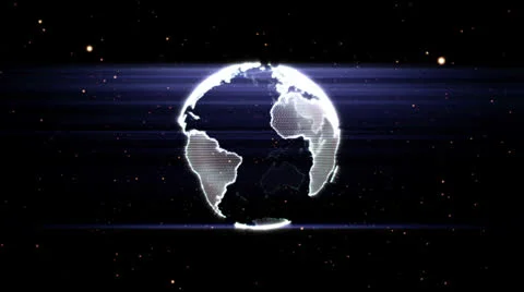 Planet Earth 3D 002 - Infusion Subtle - White - 30 fps Stock Footage 24234202
