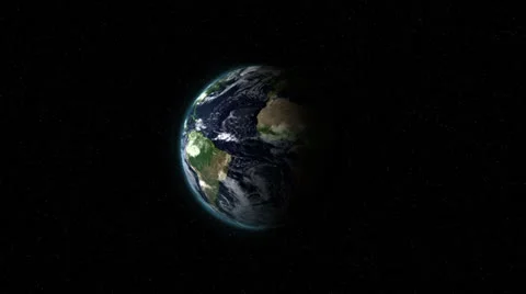 Planet Earth 3D 019 - 30 fps Video stock 24578631
