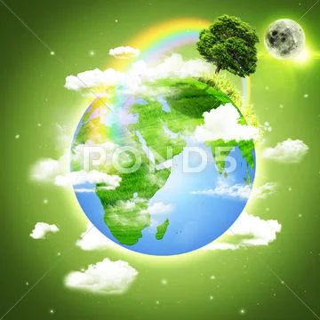 Planet earth. abstract environmental backgrounds Stock Illustration