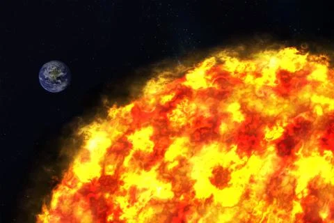 Planet earth and sun, elements of this image furnished by nasa. Stock Illustration