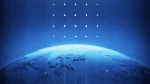 Planet earth animation future technology business concept template Stock Footage 162269050