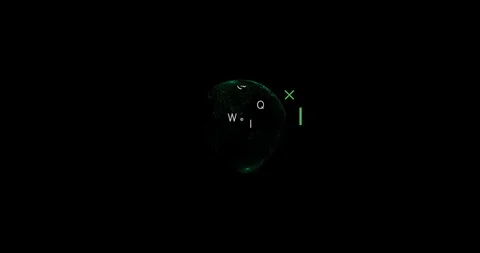 Planet Earth Animation. Rotating Globe, Shining Continents With Accented Edges Stock Footage 103116410