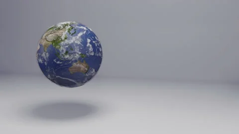 Planet earth animation. White background. 動画素材 139942401