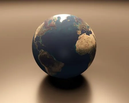 Planet earth blank Stock Illustration