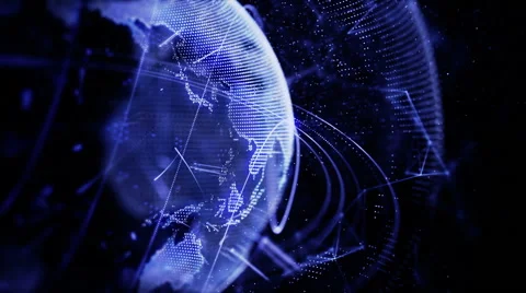 Planet earth blue. Video stock 63217723