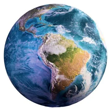 Planet Earth continents Stock Illustration