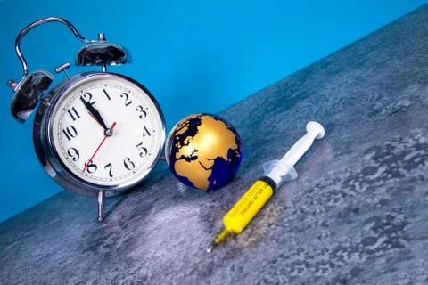 Planet Earth Countdown Stock-Fotos