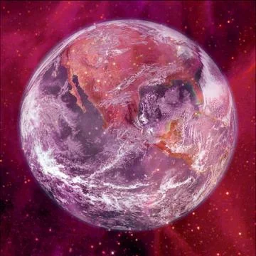 Planet Earth in deep space. Elements of this image furnished by NASA 写真素材