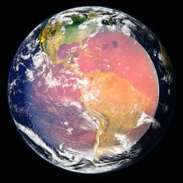 Planet Earth in deep space. Elements of this image furnished by NASA 写真素材