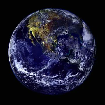 Planet Earth in deep space. Elements of this image furnished by NASA Foto stock