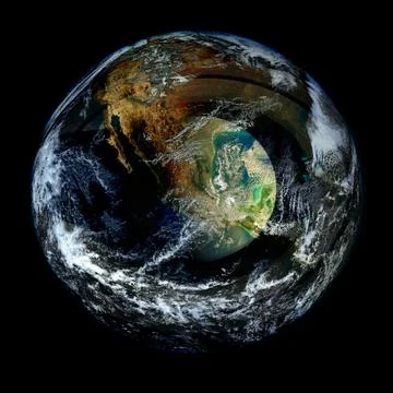 Planet Earth in deep space. Elements of this image furnished by NASA Foto stock