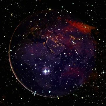 Planet Earth in deep space. Elements of this image furnished by NASA Stock Photos