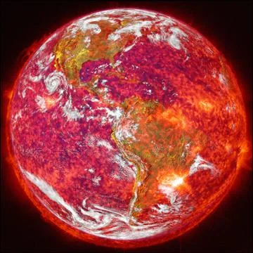 Planet Earth in deep space. Elements of this image furnished by NASA Foto stock