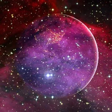 Planet Earth in deep space. Elements of this image furnished by NASA Stock Photos