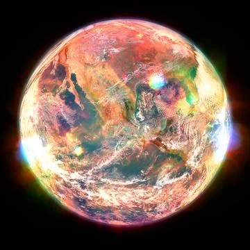 Planet Earth in deep space. Elements of this image furnished by NASA 写真素材