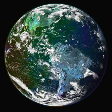 Planet Earth in deep space. Elements of this image furnished by NASA Stock Photos