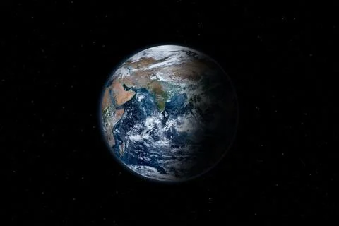 Planet Earth. Eastern hemisphere. Foto stock