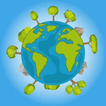 Planet Earth Eco Stock Illustration