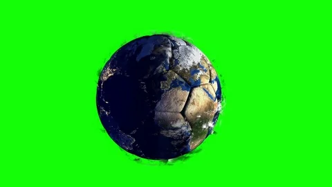Planet Earth in the form of a ball in space, maps and textures provided by NASA Stock Footage 82612102