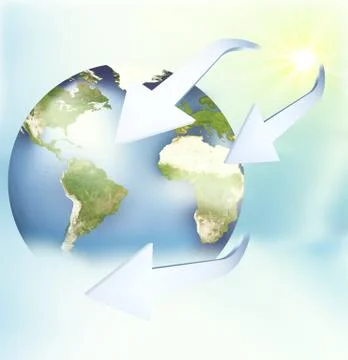 Planet earth global Stock Illustration