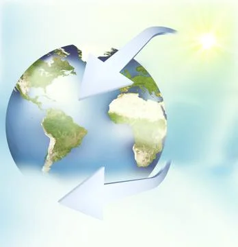 Planet earth global Stock Illustration