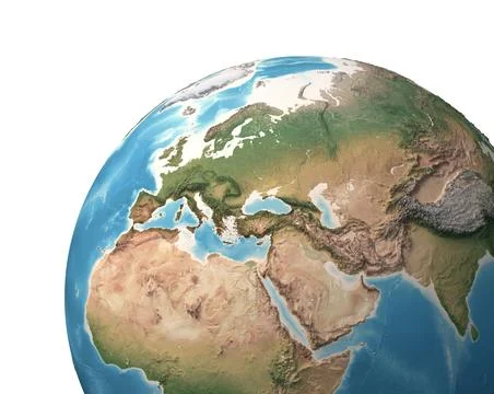 Planet Earth globe Stock Illustration