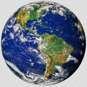Planet earth globe from space. Elements of this image furnished by NASA. Stock Photos