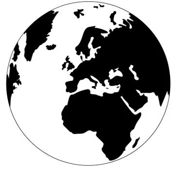 Planet Earth globe vector graphics イラスト素材