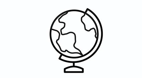 Planet Earth globe vector icon. Stock Illustration